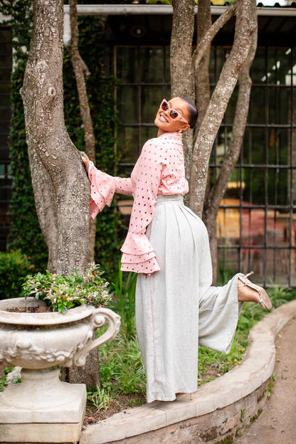 Pale Sage Pallazzo Pants