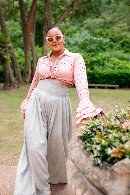 Pale Sage Pallazzo Pants