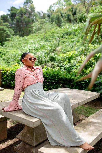 Pale Sage Pallazzo Pants