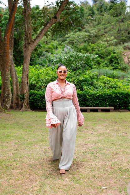 Pale Sage Pallazzo Pants